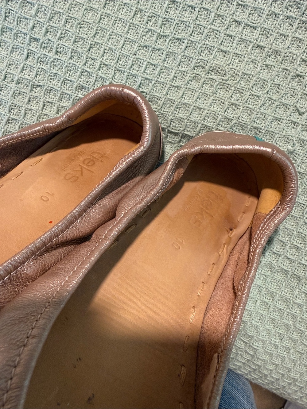 Tieks rose gold flats size 10 - Picture 3 of 5